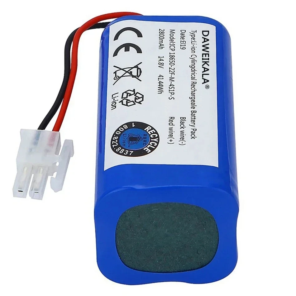 14.4V 12800mah Rechargeable Lithium Battery For ILIFE A4s A6 V7s Plus A9s W400 Robot Vacuum Cleaner INR18650 M26-4S1P Batteries