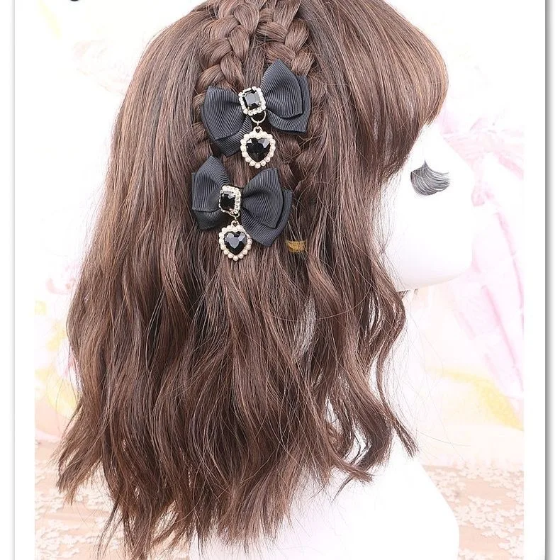 Bogen haarspeldjes populaire haarvangsten lolita koreaanse accessoires voor haar y2k strikken voor meisjes roze Lolita cosplay Populaire Clips