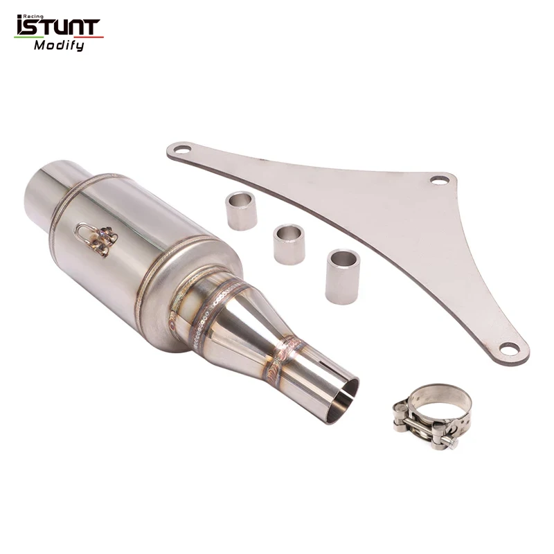 Motorcycle Exhaust System Escape Modified Muffler Middle Link Pipe With Catalyst Slip On For Kymco Xciting 250 300 250i 300i