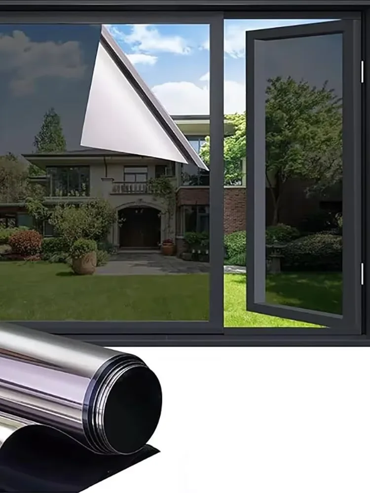 Sonnenschutz wasserdicht Sonnenschutz Glasaufkleber Privatsphäre doppelseitige transparente Folie Fensterdekoration Folie Schlafzimmer