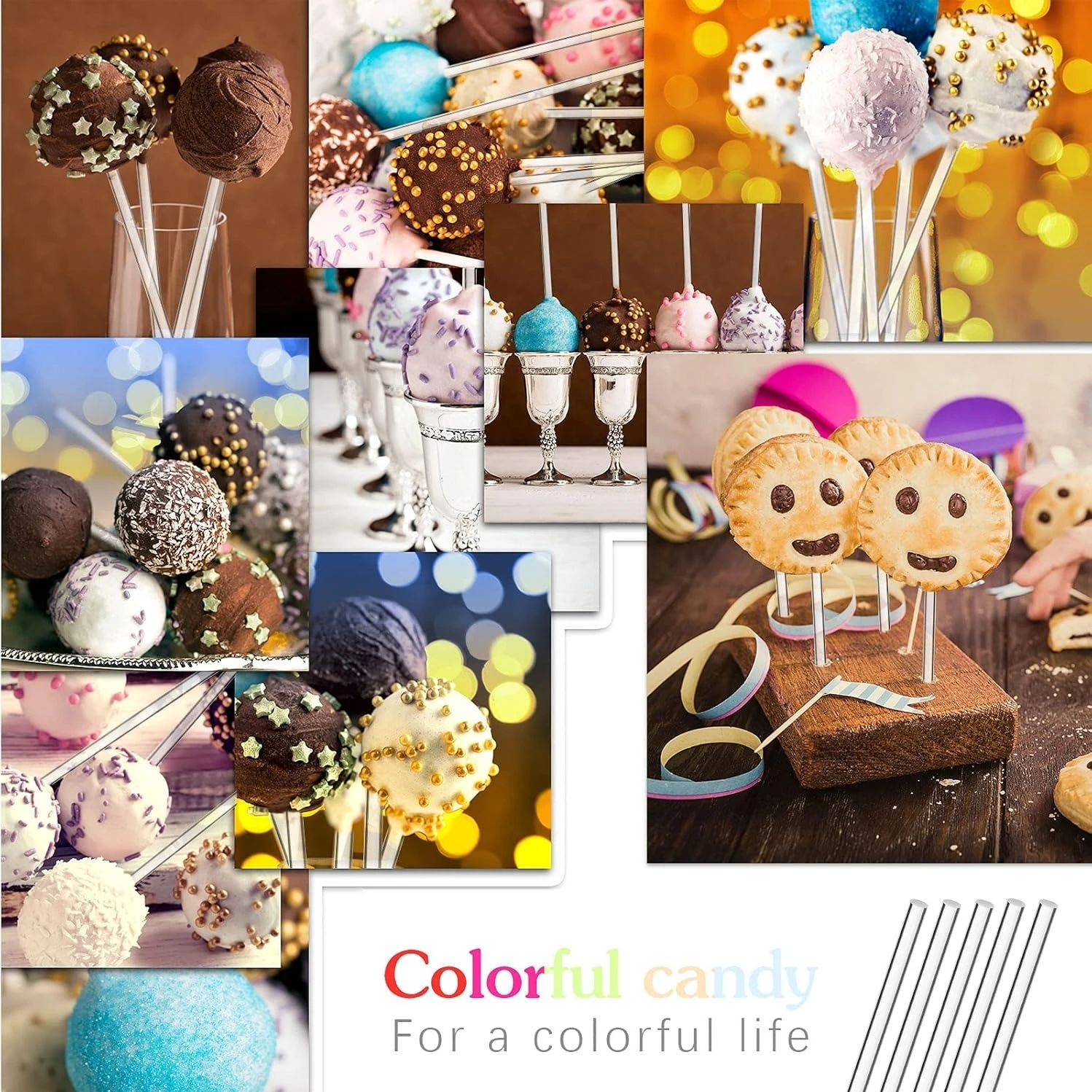 Acryl Lolly Sticks Cake Pops S - Cotton Candy Cone recensie en prijs