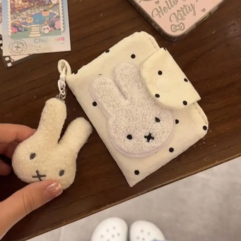 Bolsa de Moda Serie Miffy, Bolsa Creativa para Cámara, Monedero de Dibujos Animados, Cartera Portátil para Tarjetas, Estuche para Lápices, Regalos de Cumpleaños