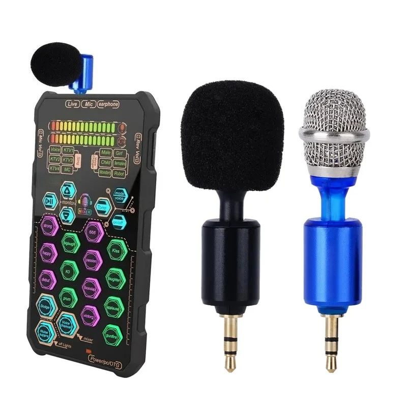 BOLRZO sound card computer mobile phone camera special mini microphone microphone pickup screen