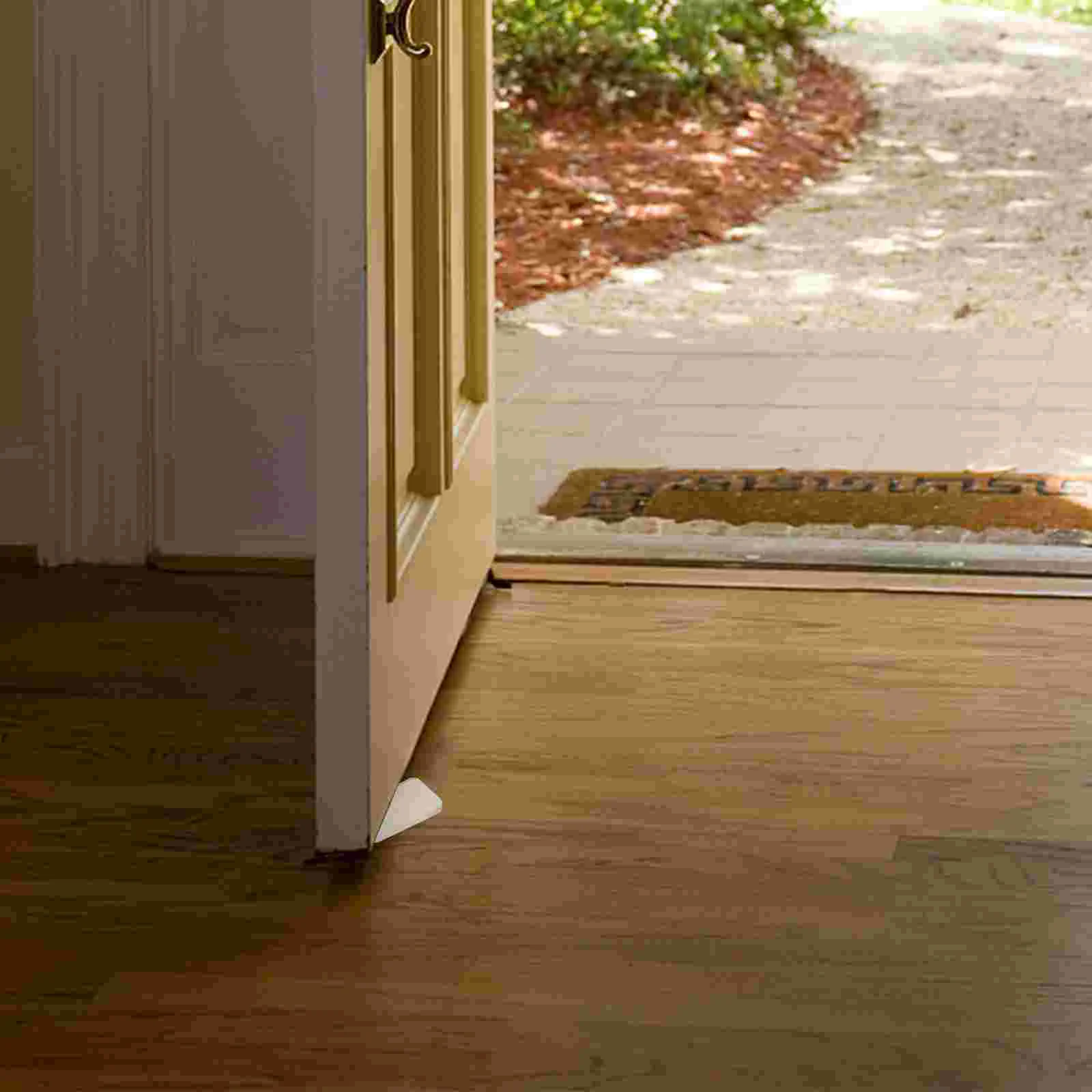 แผ่นกั้นเฟอร์นิเจอร์8ชิ้นแผ่นรองโซฟาพลาสติกสำหรับปรับระดับโต๊ะของเล่นคงตัวเวดจ์ร้านอาหาร