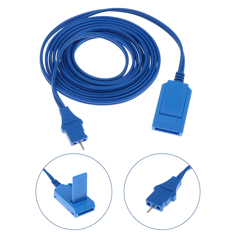 

Reusable ESU Electrode Plate Adapter Cable Negative Plate With 2mm Pin Cable For Disposable Bipolar Plate And Monopolar Plate