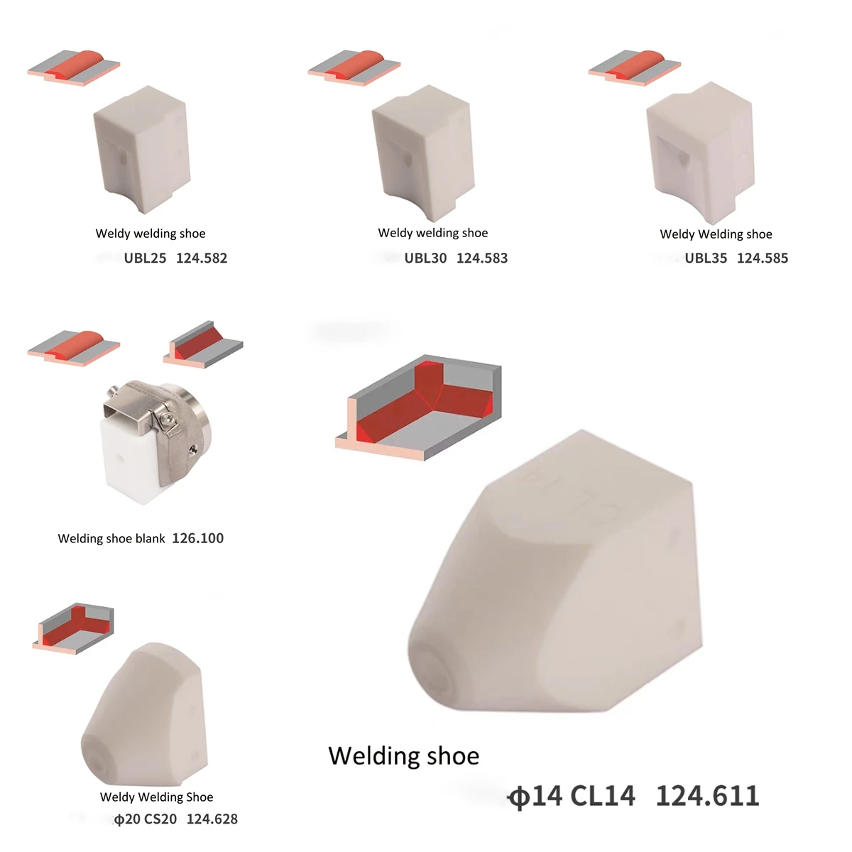 new Welding Shoes for Weldy Plastic Extrusion Extruder EX2/EX3 Spare Parts Accessories