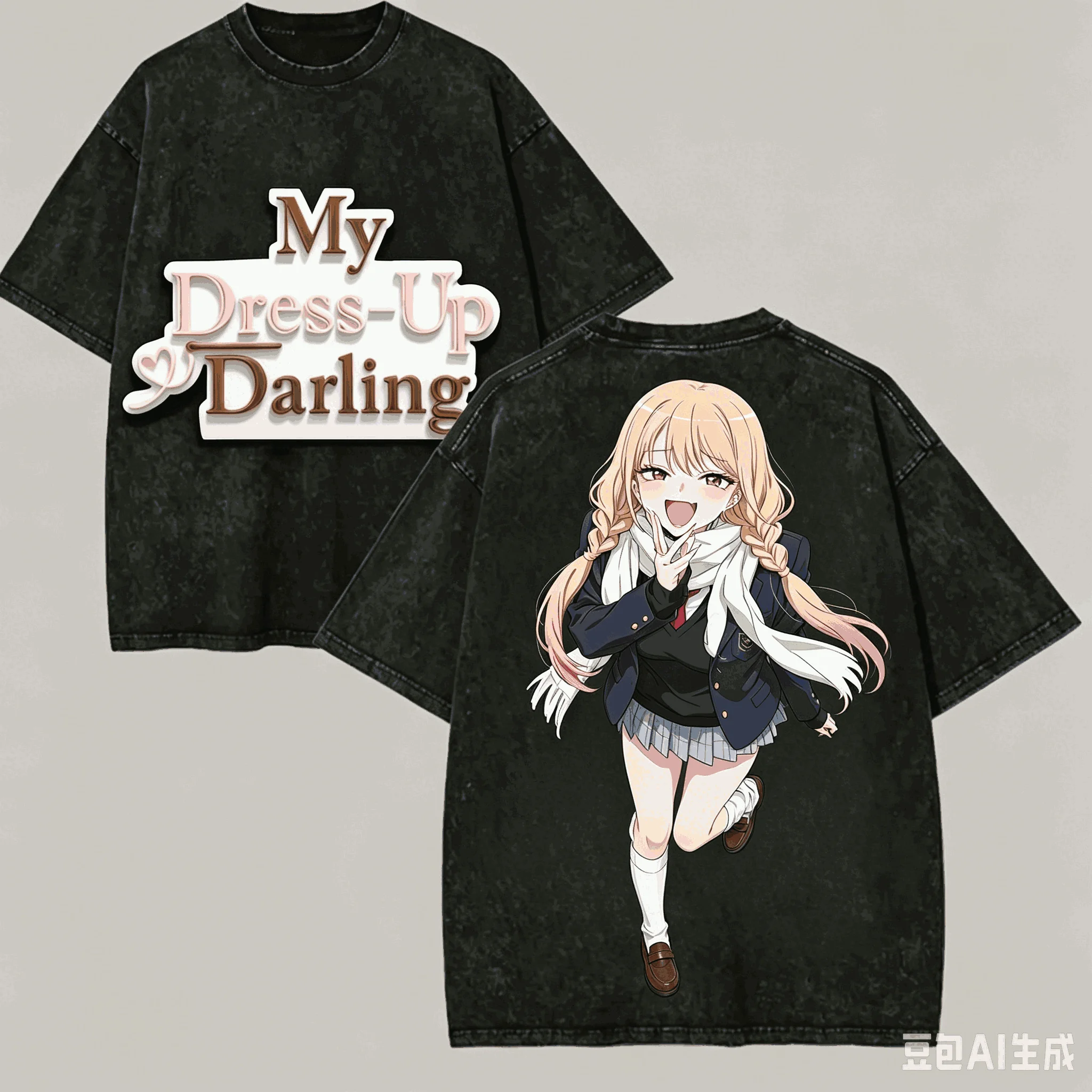 Anime Cosplay Title - T-shirt Anime My Dress-Up Darling Marin