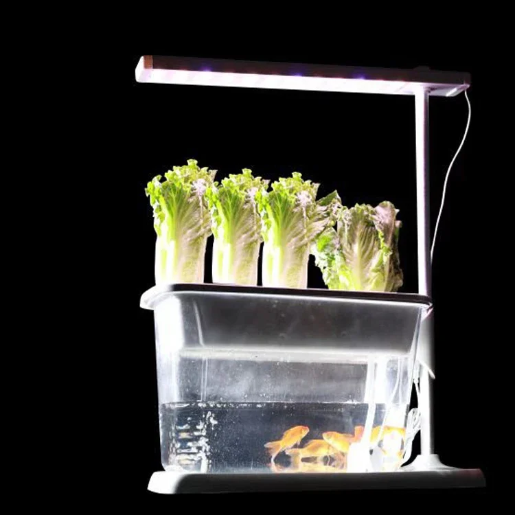 Ecological Vegetable Planter Fish Tank Aquarium Household Hydroponics Water Pump Fish Tank Dimmable LED Grow Lights