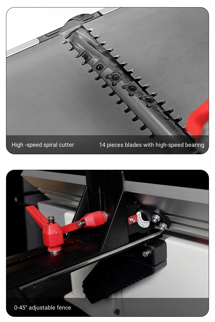 

Популярный электрический комбинированный строгально-фрезерный станок FS-5020 мощностью 1650 Вт, с высокоскоростным спиральным резцом, 8 дюймов