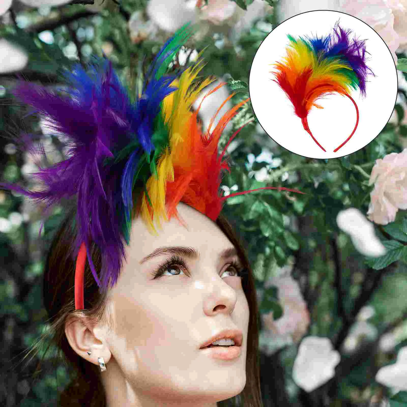 

Robe Child Womens Wedding Halloween Masquerade Headband Feather Headwear