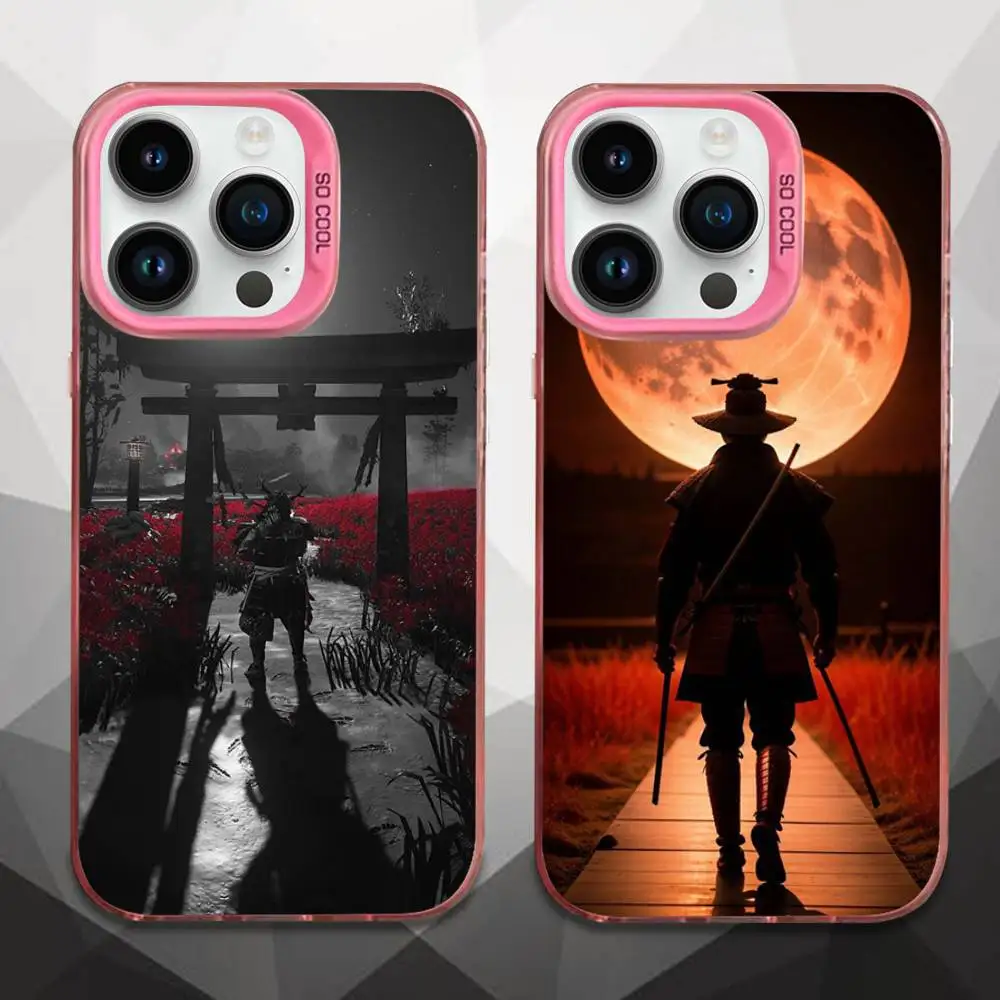 

Samurai Katana Sword Phone Case For iPhone XR,17,16,15,14,13,12,11,X,Mini,Pro,E,MAX Pink Candy Matte Shockproof Cover