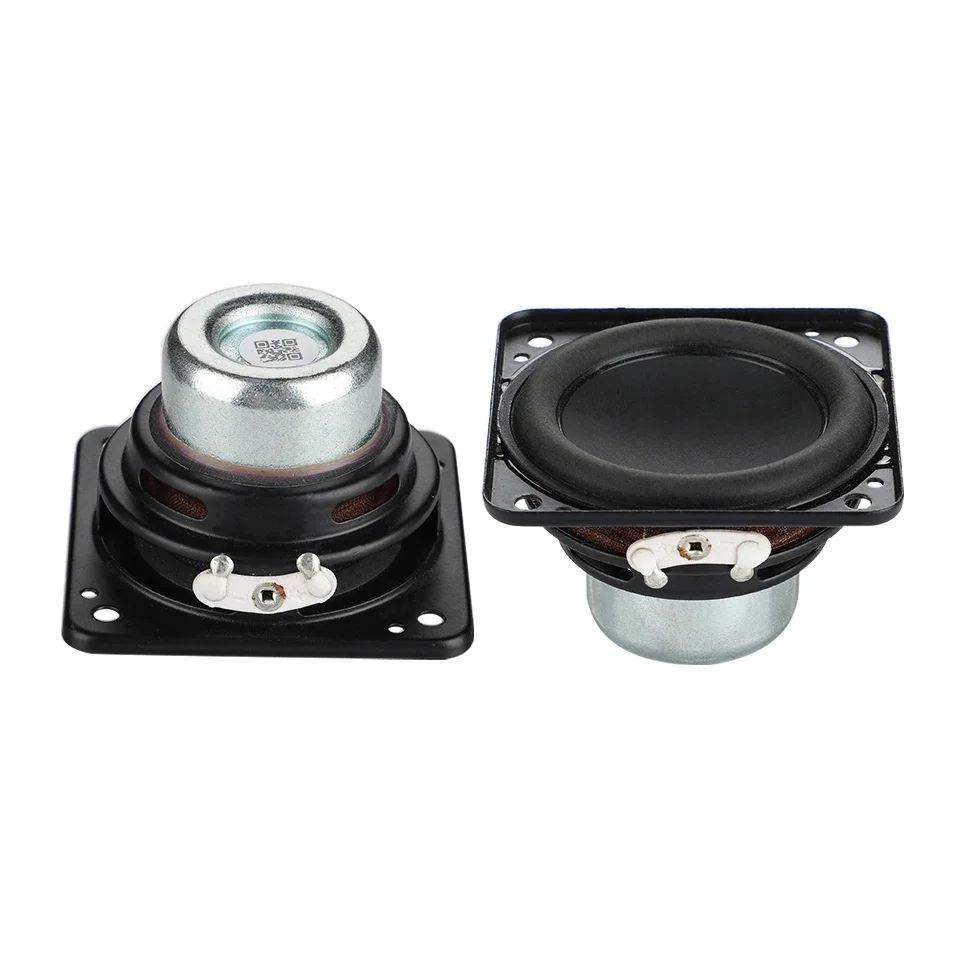 2Pcs 2 Inch 4 Ohm 6W Full Range Audio Speaker 52mm Neodymium Magnetic DIY Bluetooth Home Amp Speakers Hifi Sound Stereo