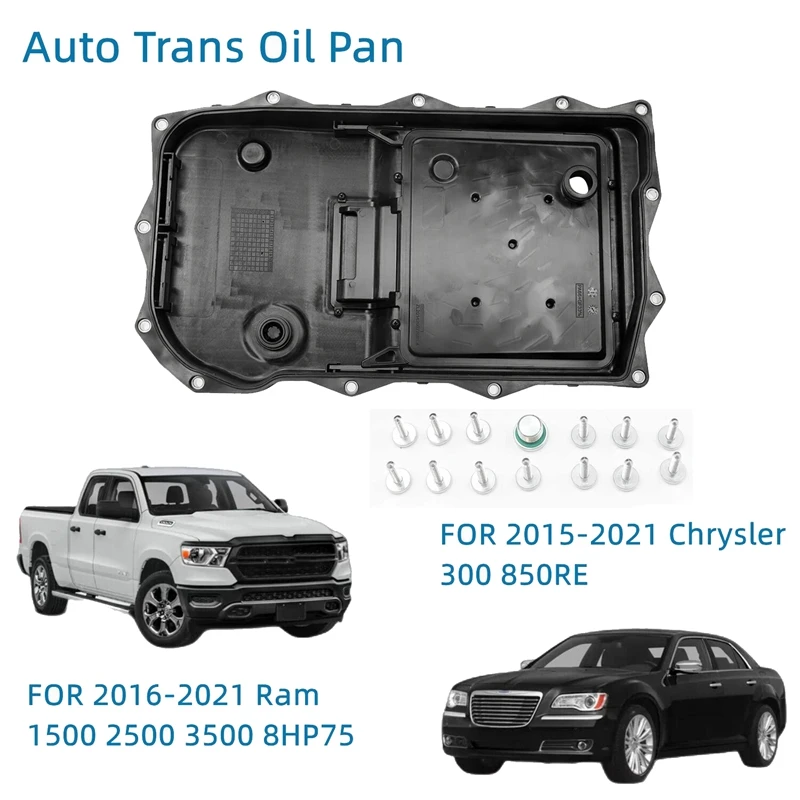 

8 Speed Auto Transmission Oil Pan & Gasket & Screw For Ram 1500 Charger Grand Cherokee Kits 8HP70/845RE 68233701AA