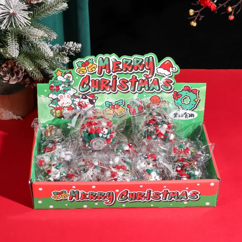 Juguetes para apretar con forma de árbol de Navidad, juguetes navideños suaves y bonitos para niños y niñas, juguete antiestrés, 1 Uds.