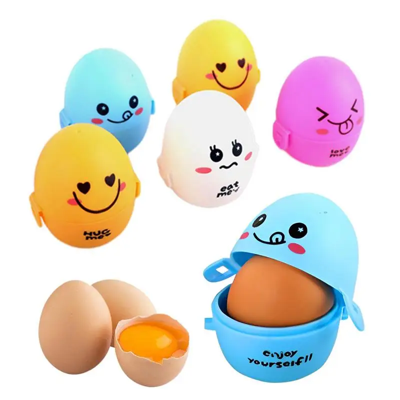 Egg Container Cartoon Eggs Storage Box Refrigerator Crisper Egg Protection Box for Outdoor Hiking Travel Picnic Camping Kitchen