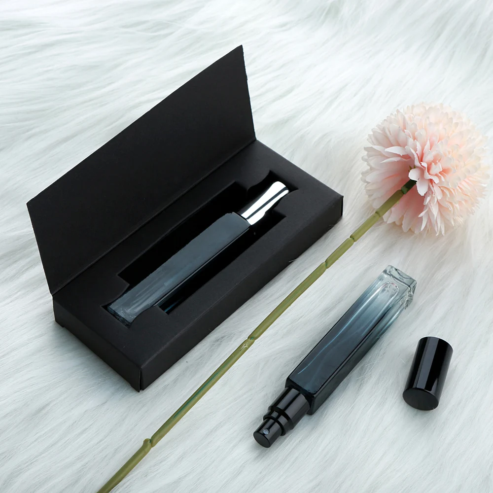 30 個 10 ミリリットル香水スプレーボトル包装箱付き空のガラスアトマイザー旅行化粧品ボトルサンプルバイアル詰め替えドロップ