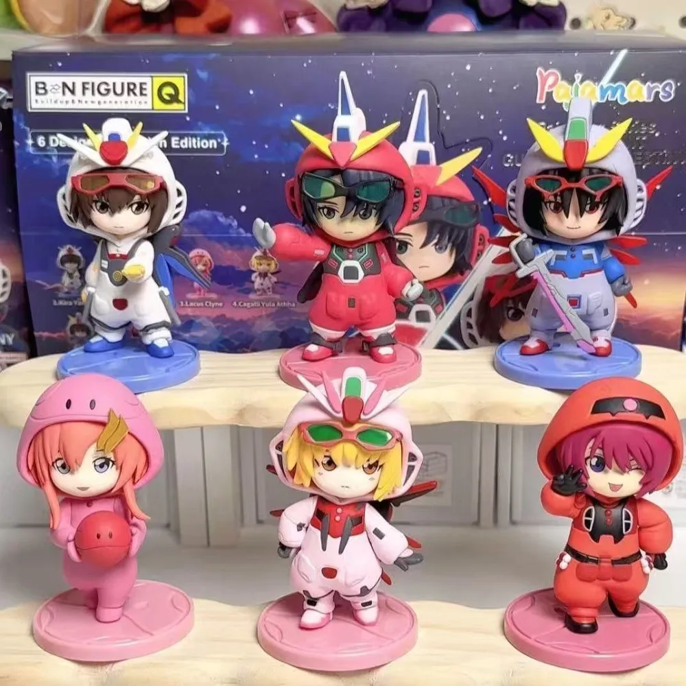 2025 Product Gundam Seed Destiny Pajama Doll Costume Series Gundam Blind Box Figurine Anime Peripheral Model Desktop Decoration