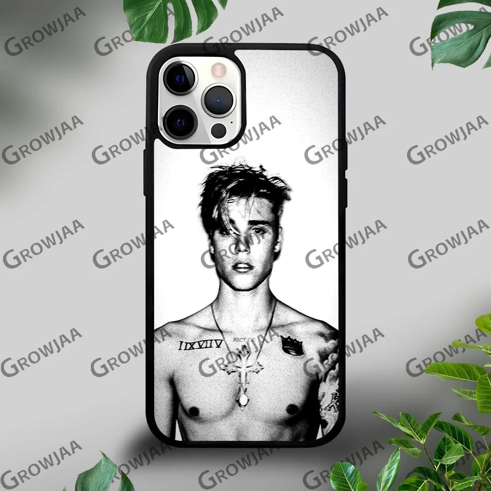 Модный чехол для телефона J-Justin B-Bieber для iPhone 16, 15, 14, 13, 12, 11 Pro Xs Max Mini Plus Celulares Hard Funda