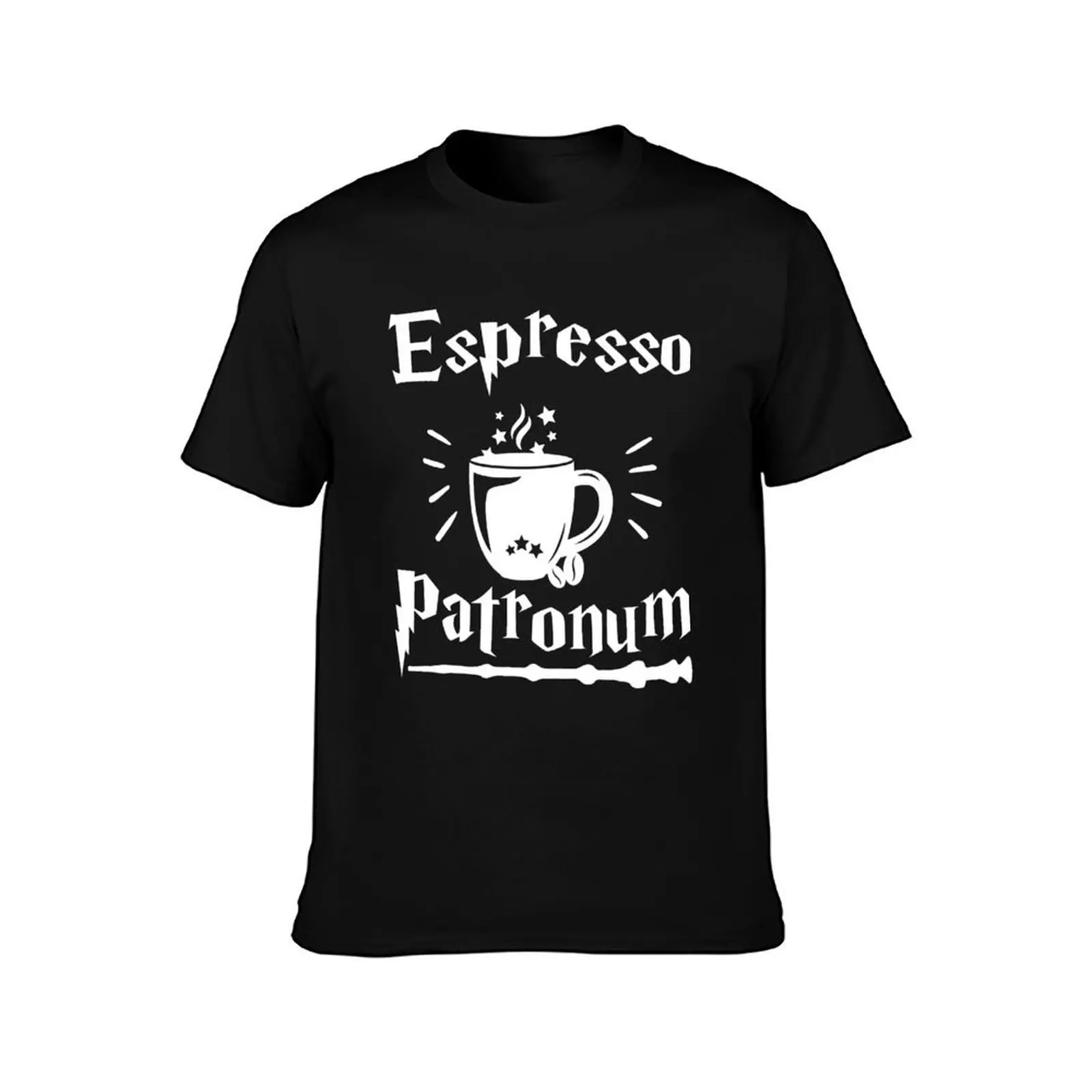 Espresso Patronum Coffee Lover Magical Words T-Shirt Casual Loose Fit Short Sleeve T-Shirt