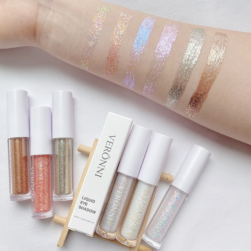 Fard à barrage liquide imperméable, éclat de diamant, paillettes monochromes durables, maquillage de ver à soie, éclat éclaircissant, Corée du Sud, 3 pièces