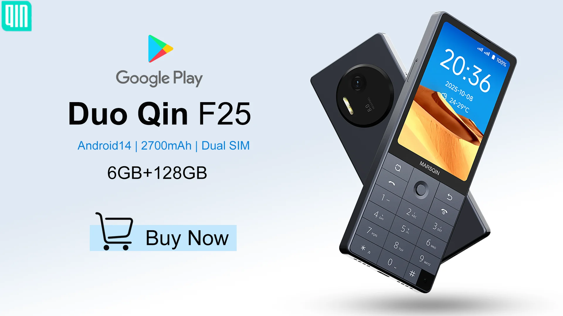 Qin F22 Pro compatible con Google versión MTK Helio G85 Wifi 3,54