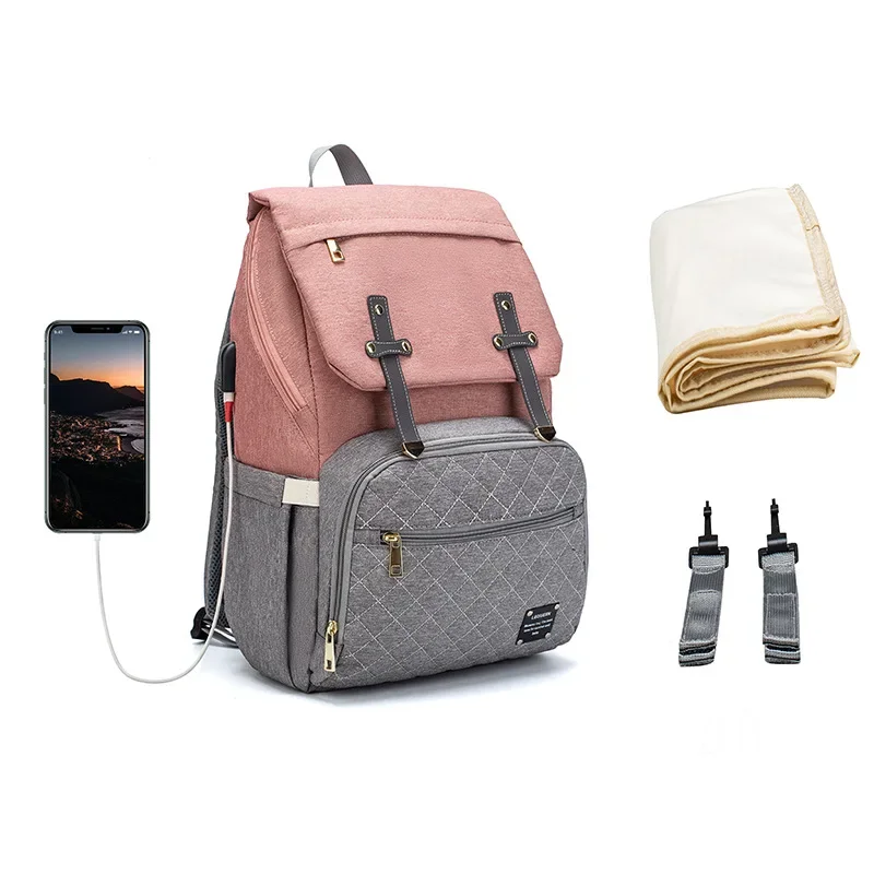 New Women Travel Backpack Water Repellent Anti-Theft Stylish Casual Daypack Bag With Luggage Strap USB Charging Port Backpack