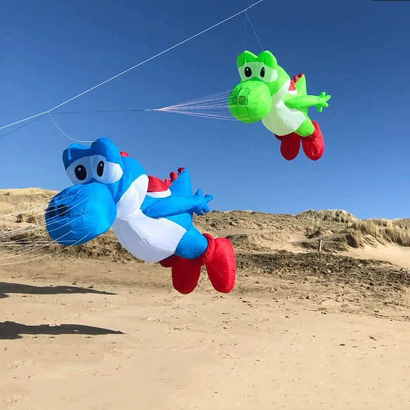 free shipping 3m Dragon Kite Pendant High Quality Nylon Soft Inflatable Show Kite Line Laundry Outdoor Fun Toys