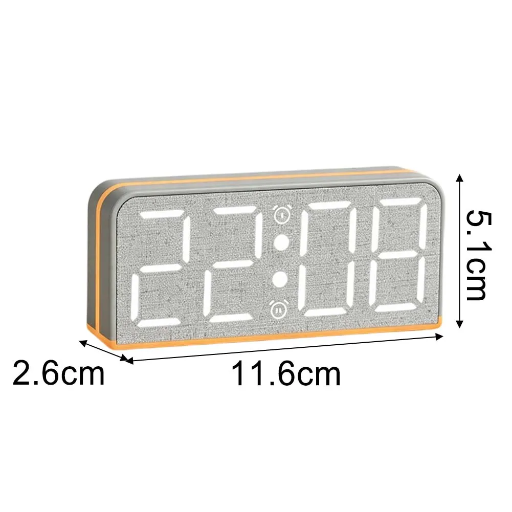 LED Digital Alarm Clock With Full Screen Display,Temperature & Date Monitor,3-Level Brightness Adjustment For Bedroom Desk