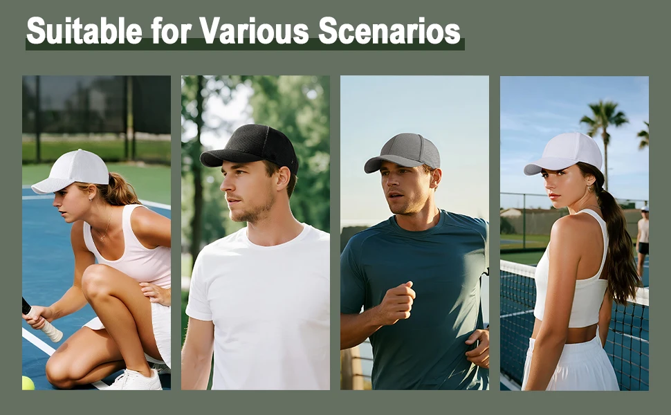 Breathable Baseball Cap Sunhat Adjustable Outdoor Hat Unisex Comfortable Mesh Cap FC723