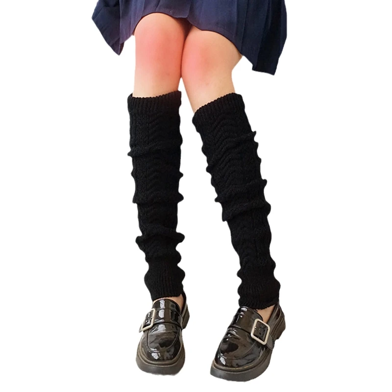 Calcetines sueltos para mujer, calcetín japonés para estudiantes y niñas, calentadoras piernas blancas, estilo