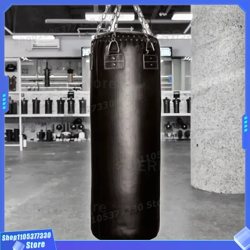 Heavy Duty PVC Leather Freestanding Sandbag Custom Fillable Boxing Punching Bag Durable Comfortable Training Equipment for