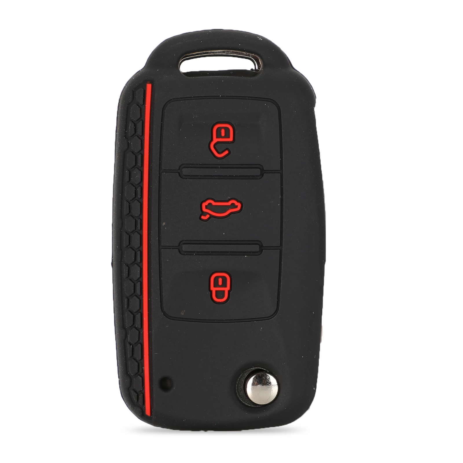 jingyuqin 10pcs For Volkswagen polo passat b5 golf 4 5 6 MK5 MK6 Eos Bora Beetle TSI Fob Silicone Remote Car Key Case 3Button