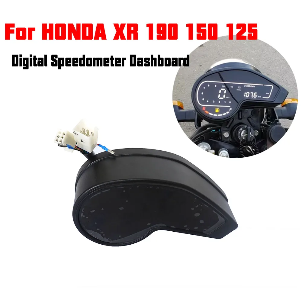 For HONDA XR190 XR125 XR150 XR Motorcycle Digital Speedometer Dashboard Waterproof Instrument Tachometer Odometer Gear Display