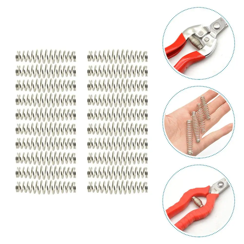 20 Pcs Trimming Pruners Shear Spring Spring Stainless Steel Replacement Pruning Hand Trimmer Bypass Springs Part