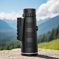 Monocular 40X60 HD Telescope Professional Night Powerful Binoculars Waterproof Mini Pocket Zoom with Smartphone Hunting Camping