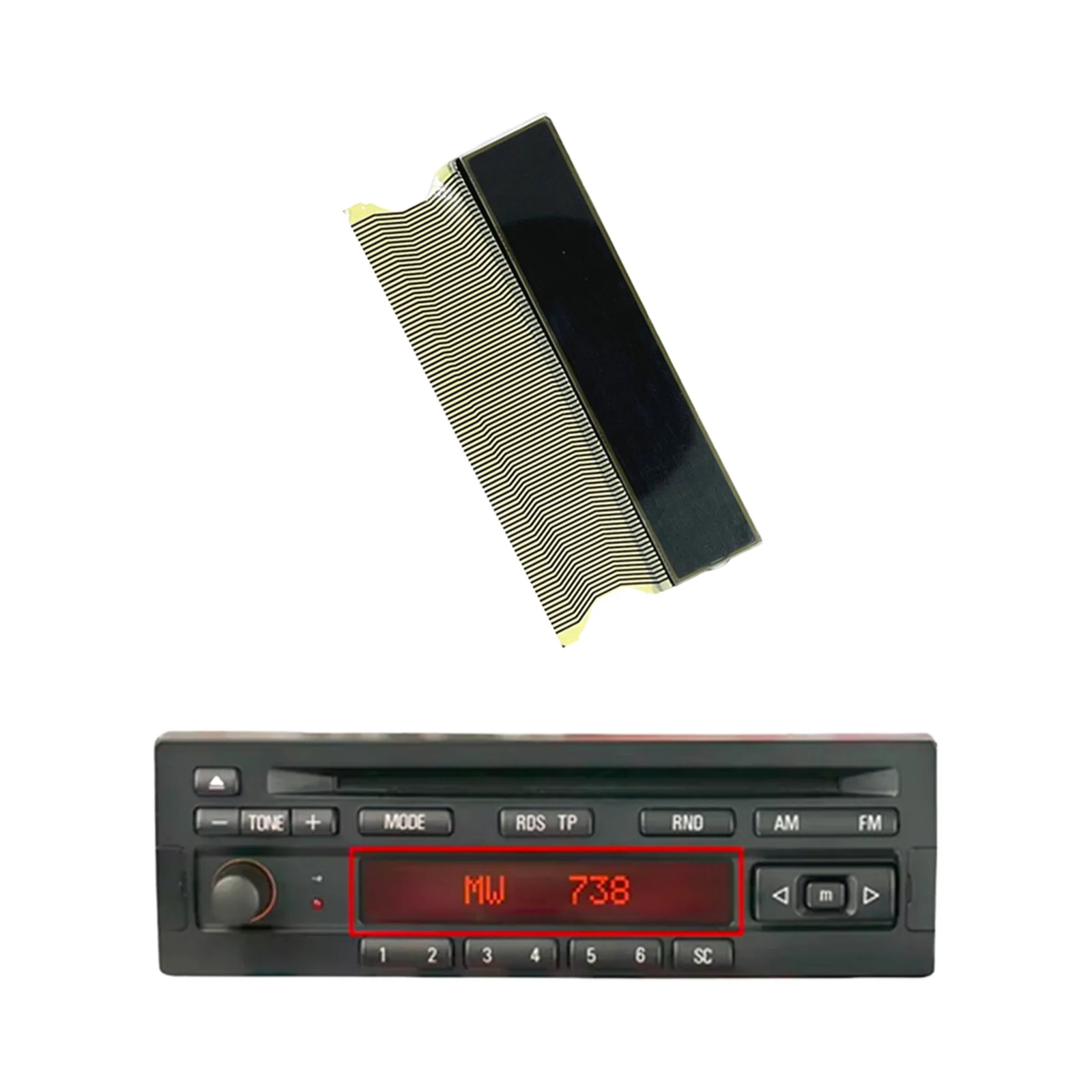 Car Dashboard LCD Display 65128360792 65128374584 For BMW Business CD RDS Radio CD23 E30 E36 E34 E32 E31 Z3 Z3 E36/7 E36/8