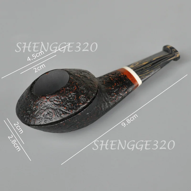 أنبوب تبغ خشبي مصنوع يدويًا من جذور برير بولدوج قصير لتدفئة الأنف من كمبرلاند جذع قصير #2