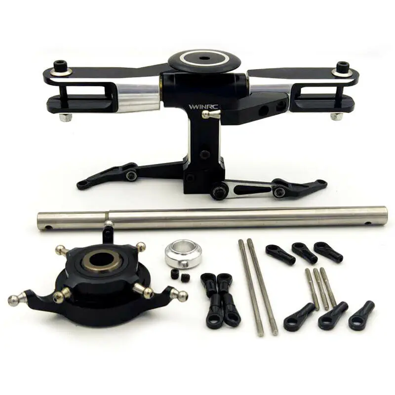 DIY RC 600 Parts CNC Metal Flybarless Main Rotor Head for Trex 550 600 Helicopter