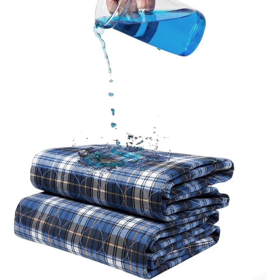 

Non-Slip Bed Pads for Incontinence Washable 36" x 52"|2 Pack Waterproof Bed Pads Adult Washable Incontinence Bed Pads for Adult