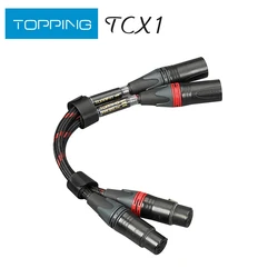 TOPPING TCX1 audiofilski 6N pojedyncze miedziane z kryształami XLR zbalansowana linia XLR profesjonalny sprzęt Audio kabel