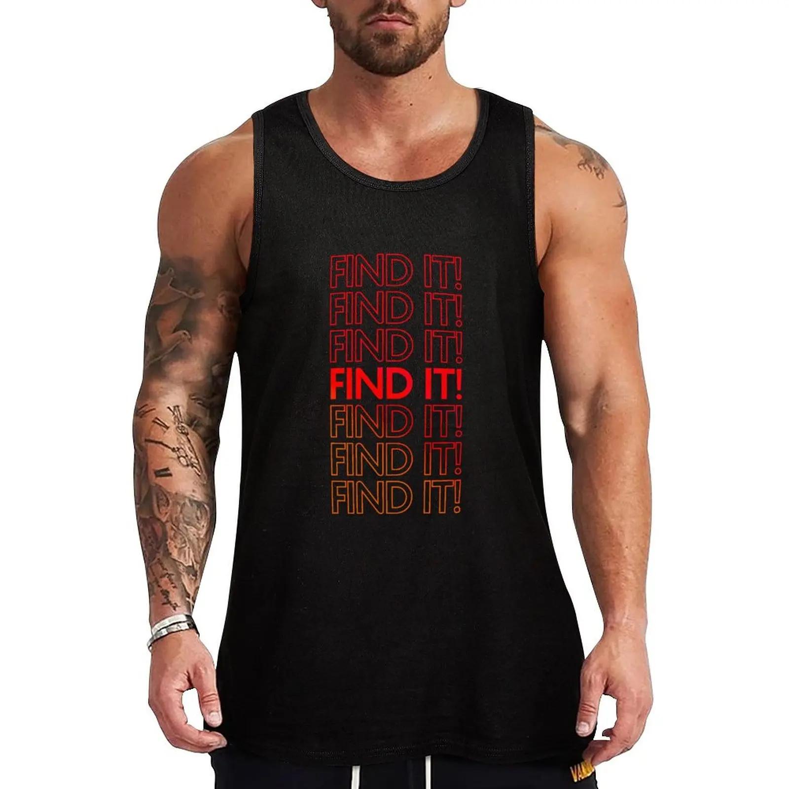 

Find it! Red Tank Top Gym T-shirts for men Men's gym gym for men