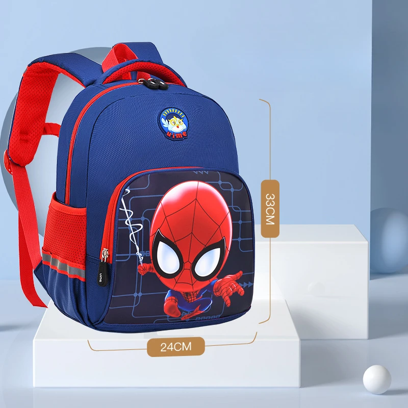 Disney girls frozen Spider-Man backpack lunch Elsa bag pencil cartoon Avengers girl boy  school student gift