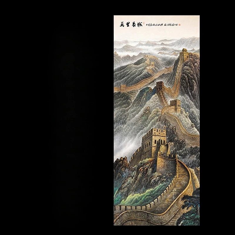 

Панда Восемьuntu Великая стена Шелковый прокрутка Картина Запретный город Зарубеж Специальные подарки