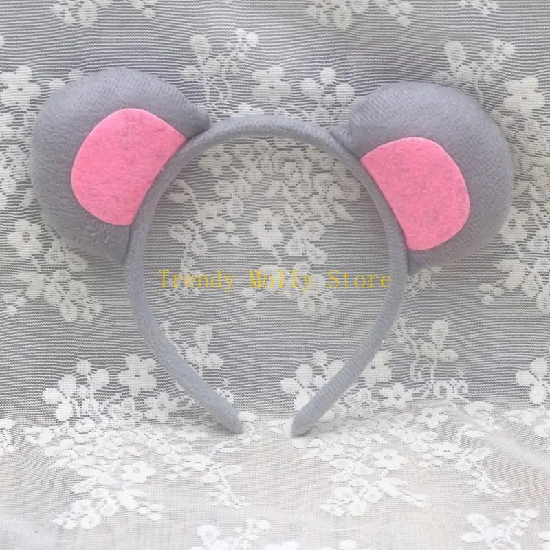 N5KB 1/3/4/5 Stuks Muis Kostuum voor Kinderen-Muis Oren Hoofdband Staart Bowtie staart Handschoenen Tutu Rok Dier Cosplay