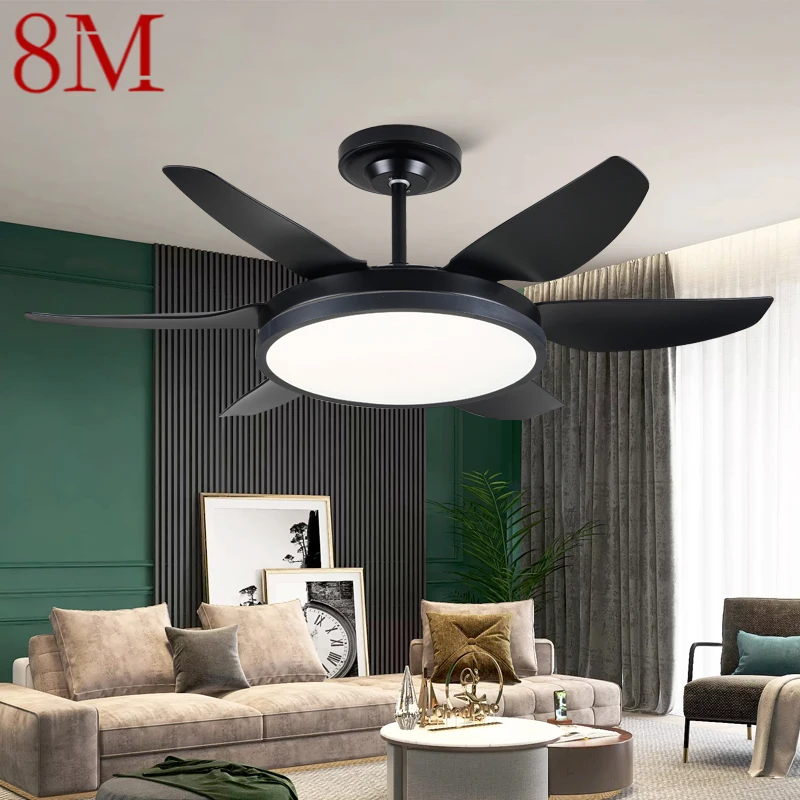 

8M Fan Light Nordic LED Ceiling Fan Light Modern Minimalist Restaurant, Living Room, Bedroom Commercial Electric Fan