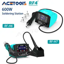 RF4 RF-H7 Dual Station Soldering Station RF-H6 600W Hot Air Gun Disassembly Soldering Station Mobile Phone BGA Motherboard Repai