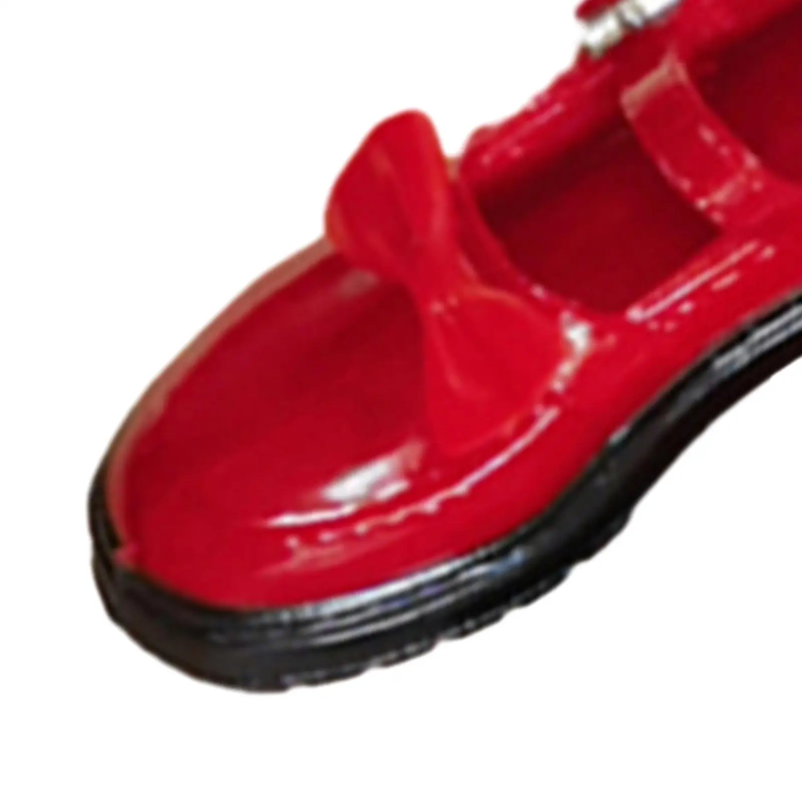 4cm Length Shoes with Bow Knot BJD Flat Bottomed Shoes Female Figures Shoes for