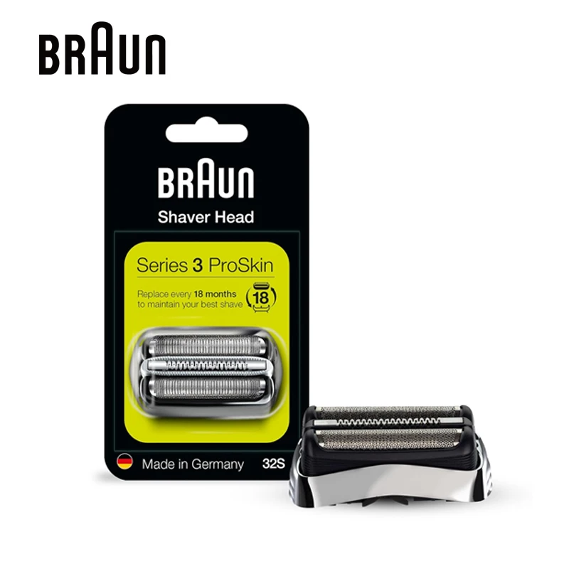 Braun Series 3 32S Foil & Cutter Replacement Head 32S Cassette Shaver Head For Braun S3 3040s 3010s 310s 3000s 3050cc 3080s