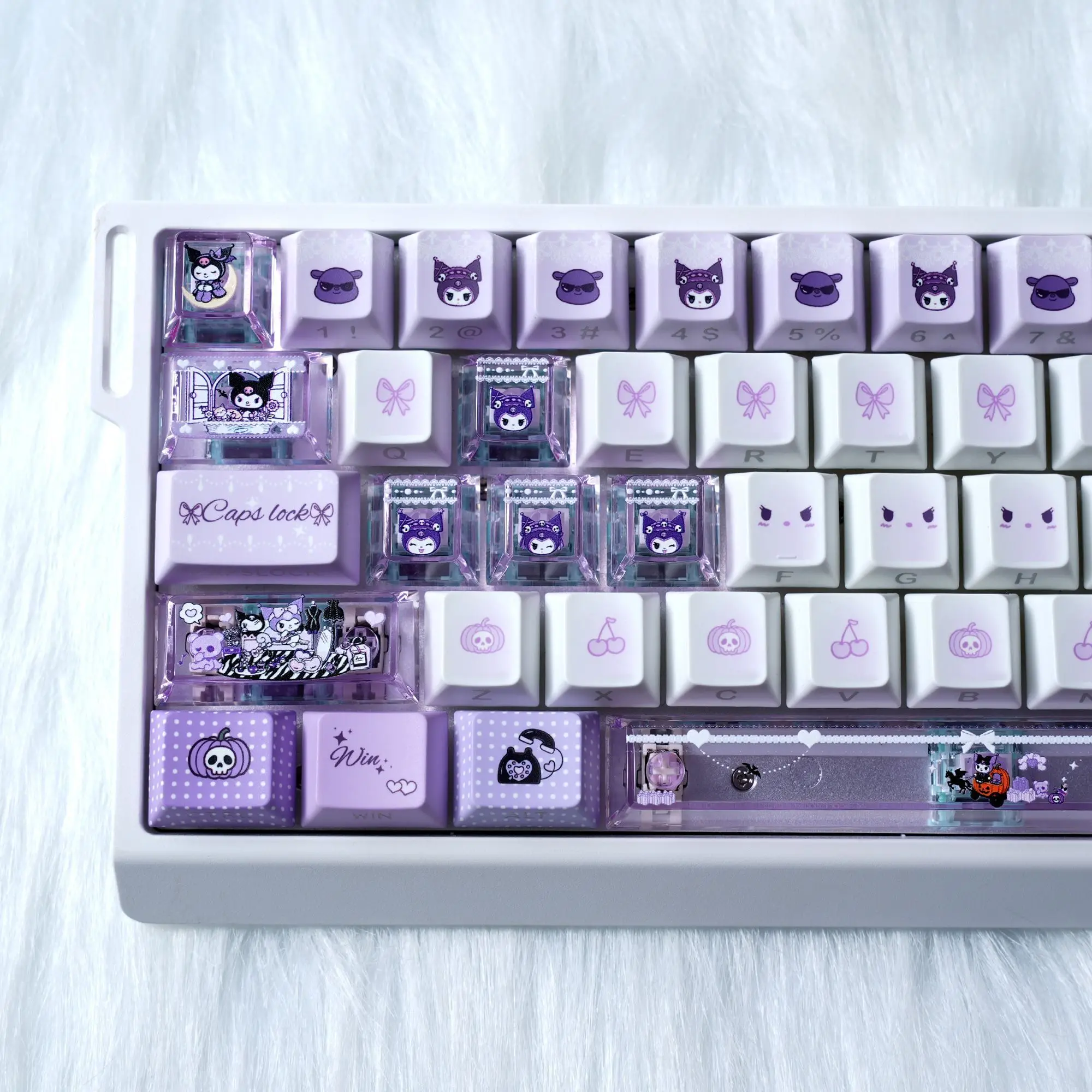 Anime Sanrio Kuromi Keycaps PB - Pc Gaming Kuromi บทวิจารณ์และราคา