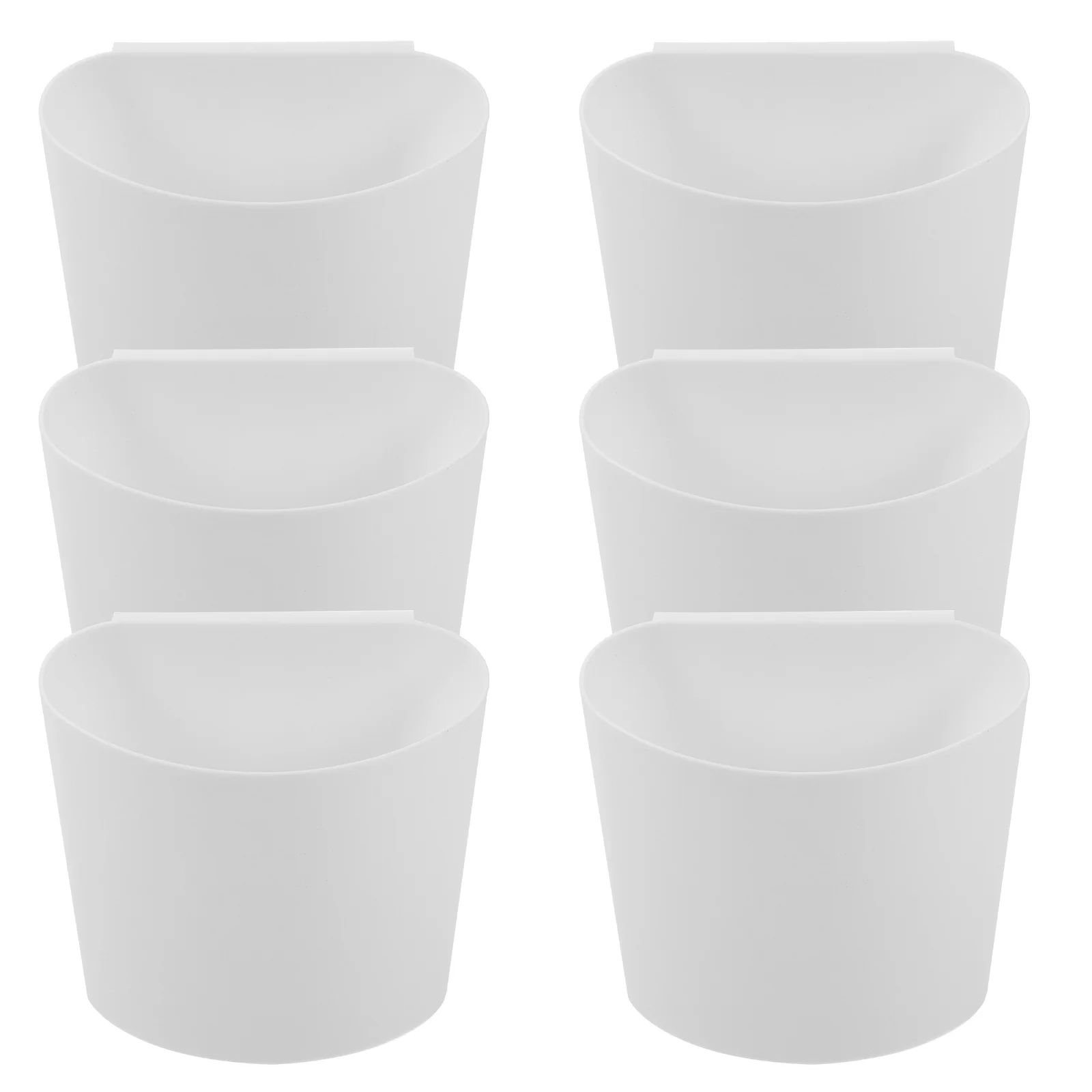 

6Pcs Hanging Storage Basket Plastic Organizer Bucket for Rolling Cart Multi Purpose Small Sundries Storage Bin